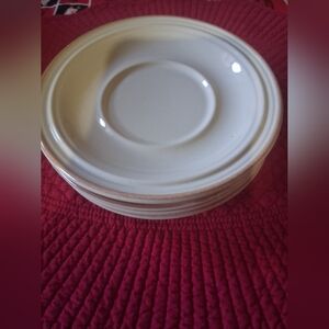 Vintage Cream Dinner Plate Set Stoneware From Japan Set Of 4